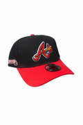 Casquette Atlanta Braves Noir & Rouge – Snapback 9FORTY Ajustable