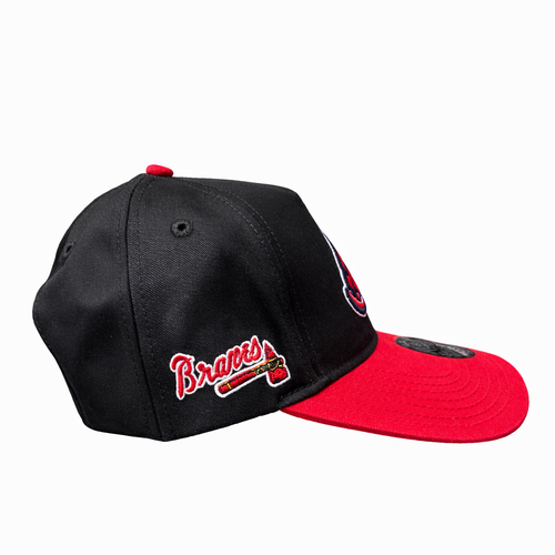 Casquette Atlanta Braves Noir & Rouge – Snapback 9FORTY Ajustable