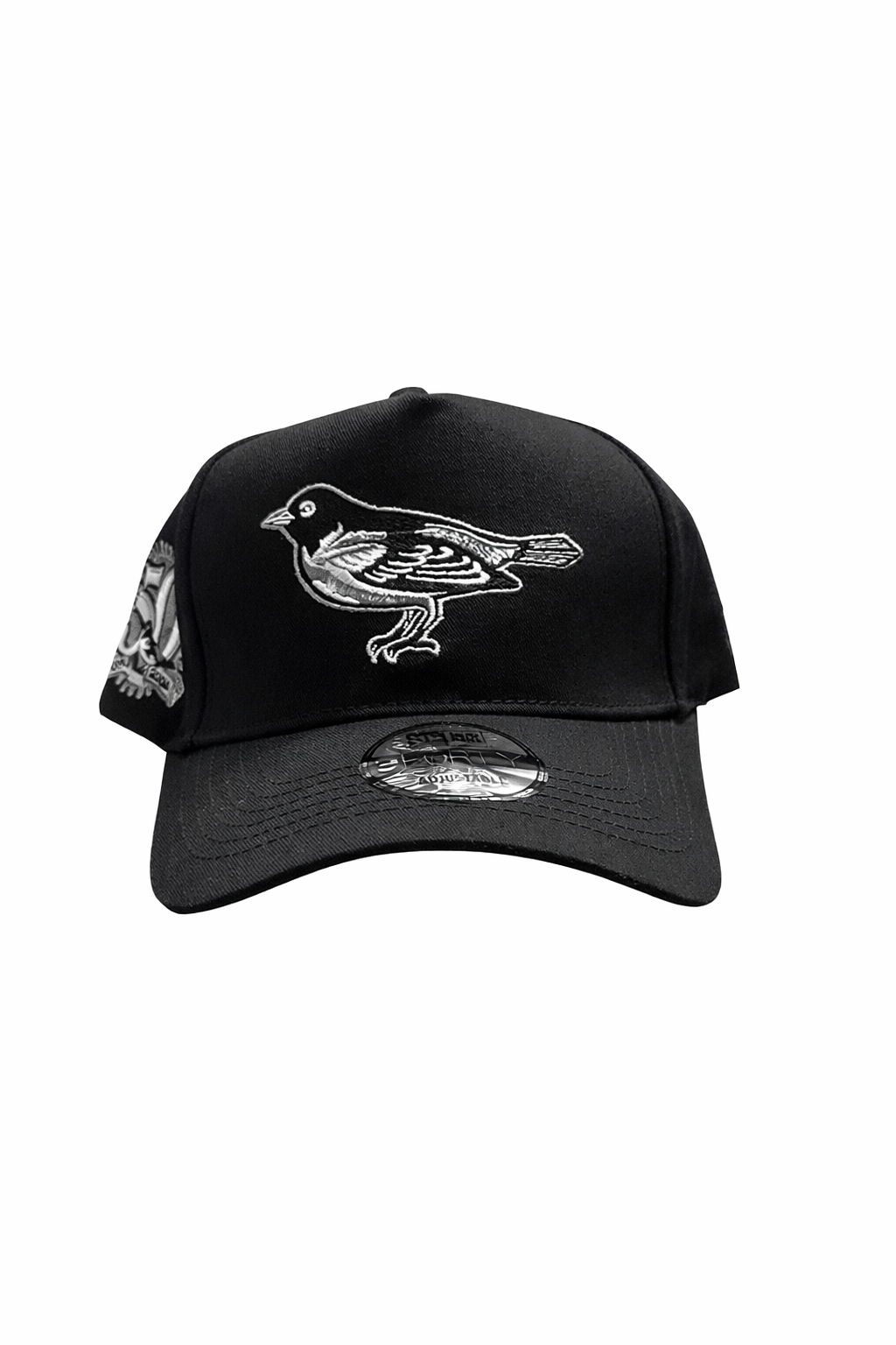 Casquette Noire Premium Broderie Oiseau – Style Streetwear Ajustable