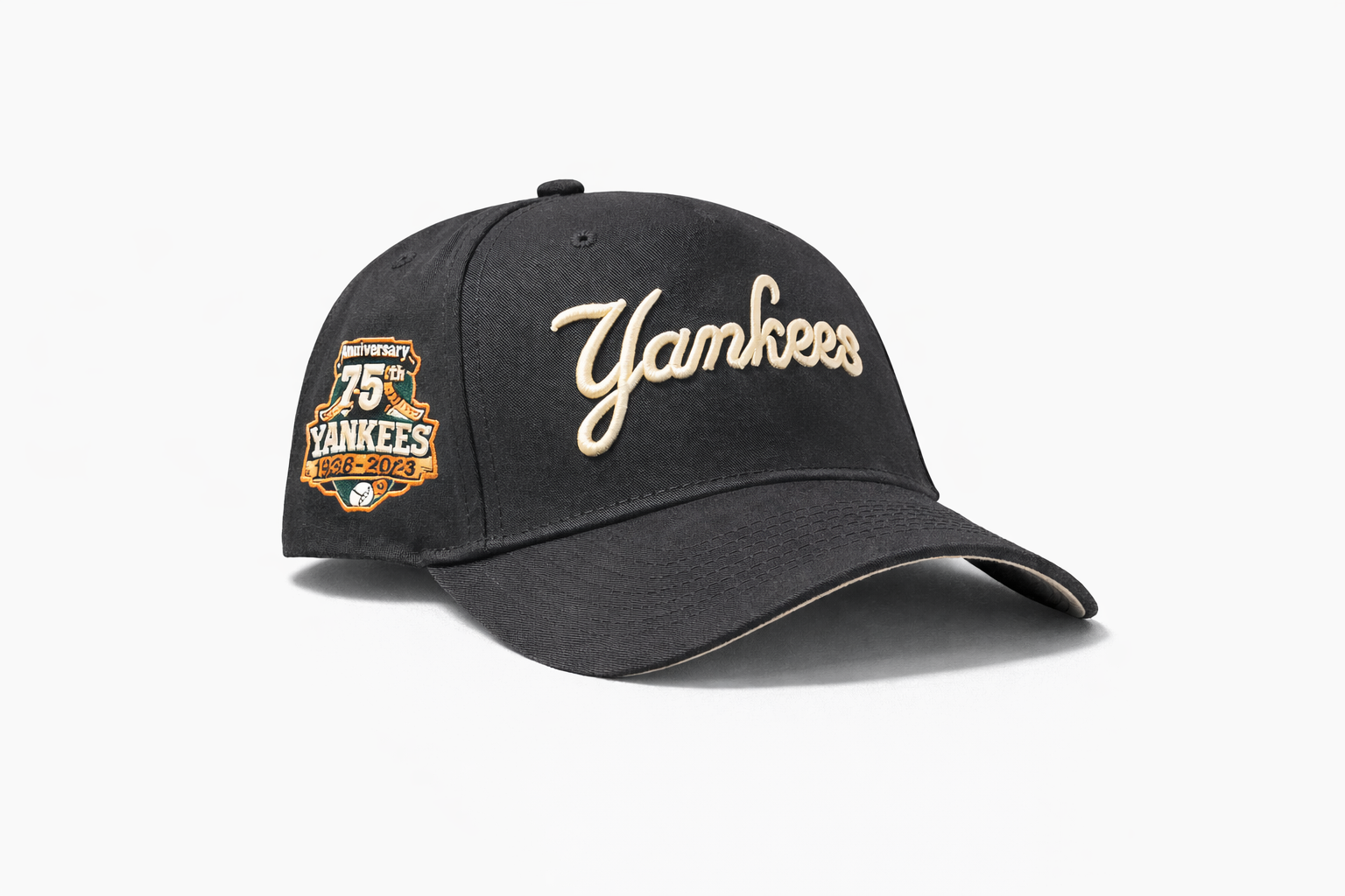 Casquette New York Yankees Noire – Edition Anniversaire 75 Ans (1948–2023)