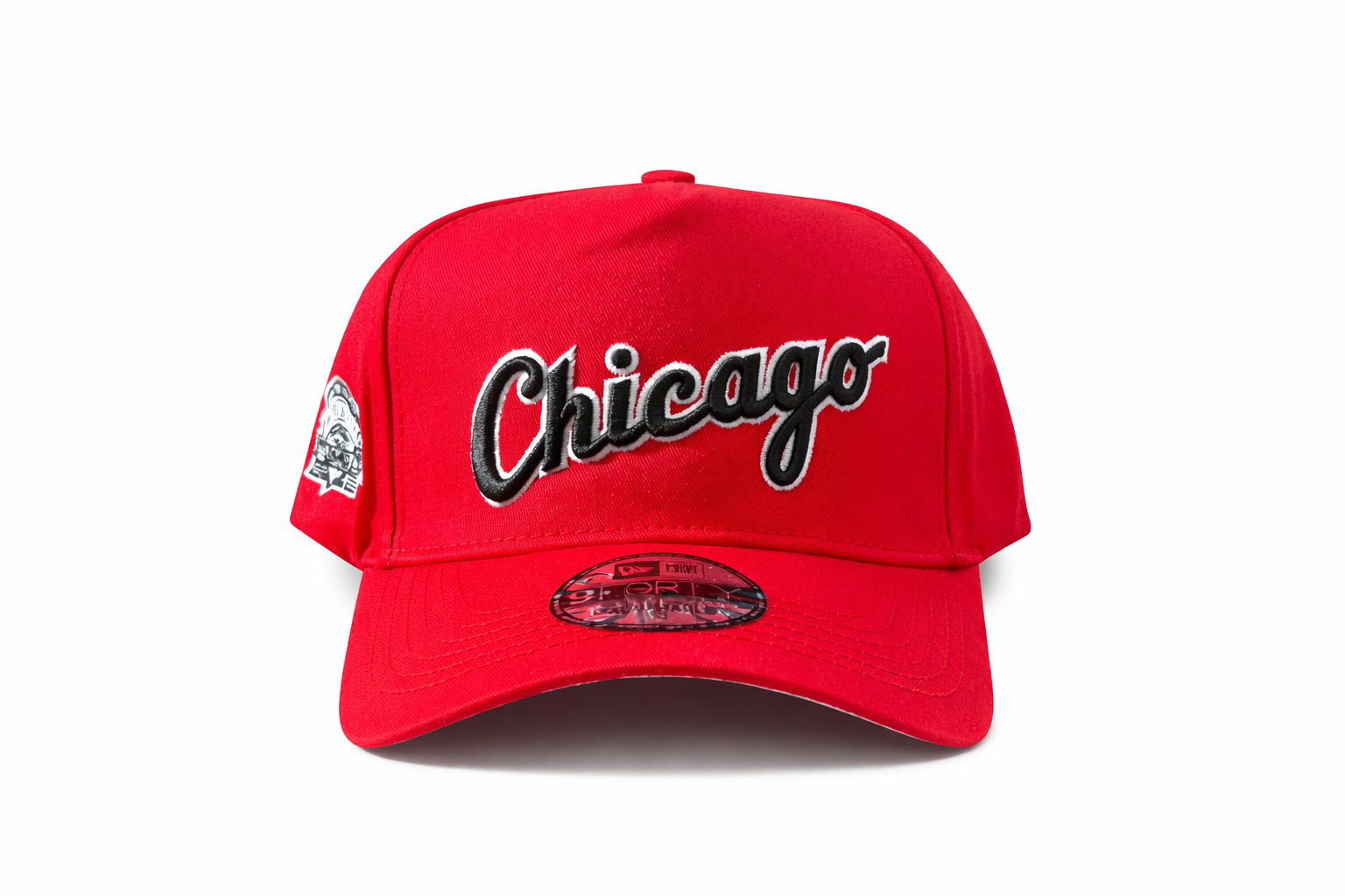 Casquette Snapback Chicago Rouge – New Era 9FORTY – Intérieur Premium & Visière Grise