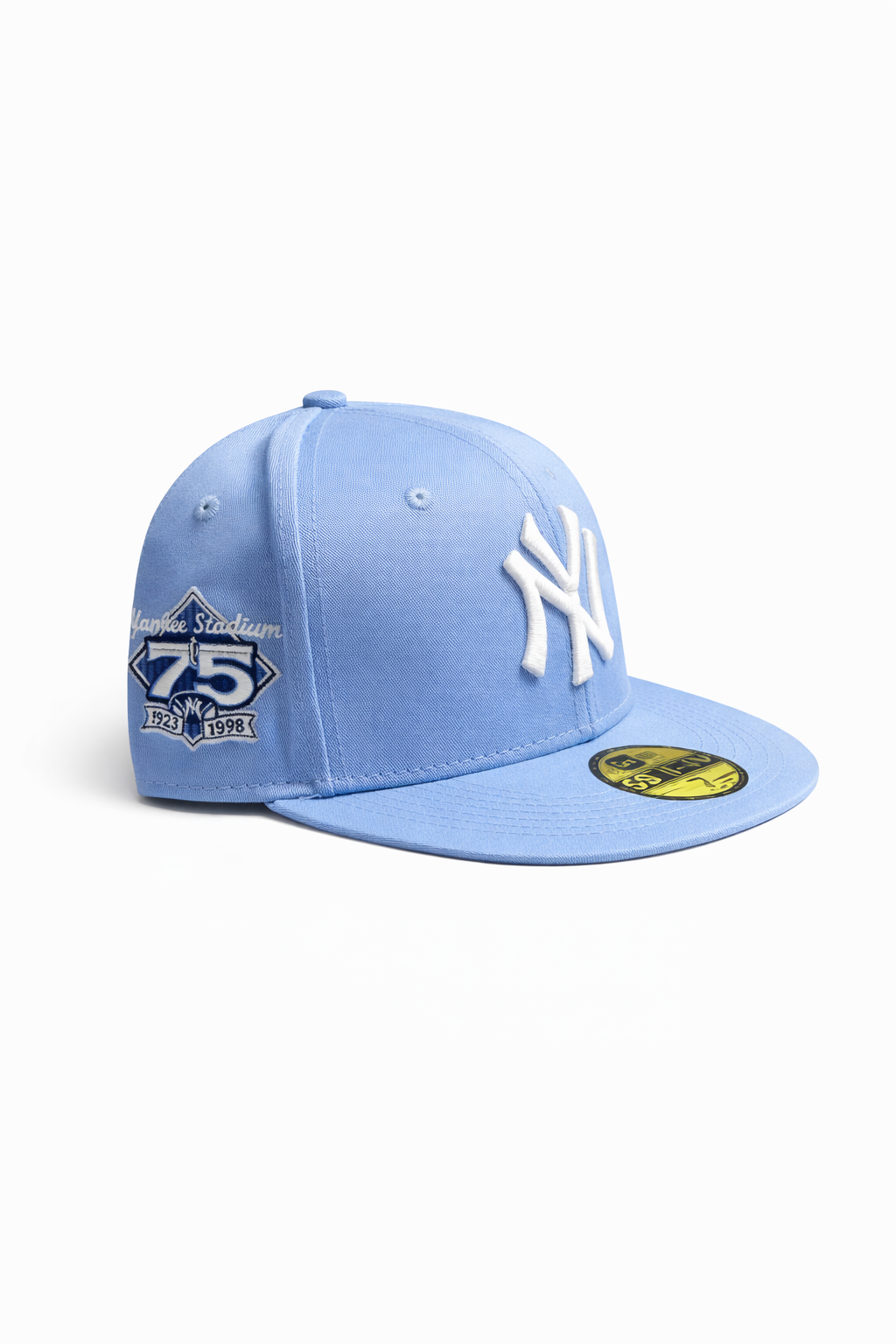 Casquette New York Yankees 59FIFTY – Bleu ciel édition 75 ans Yankee Stadium