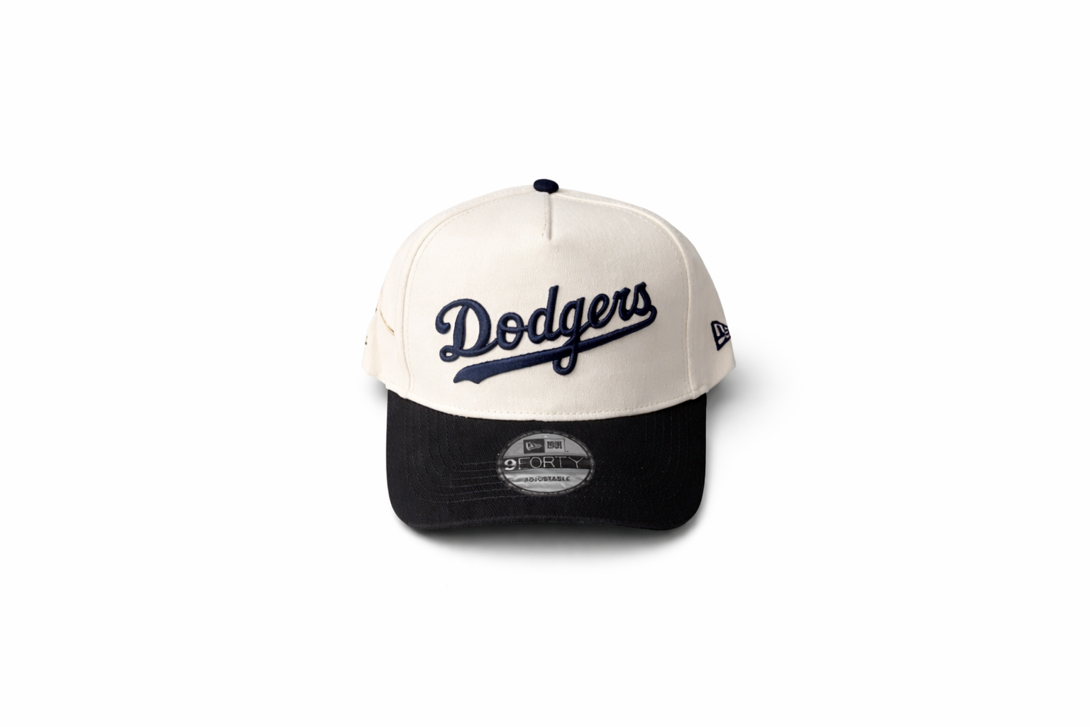 Casquette Los Angeles Dodgers Trucker – Crème & Noir | Ajustable New Era 9FORTY