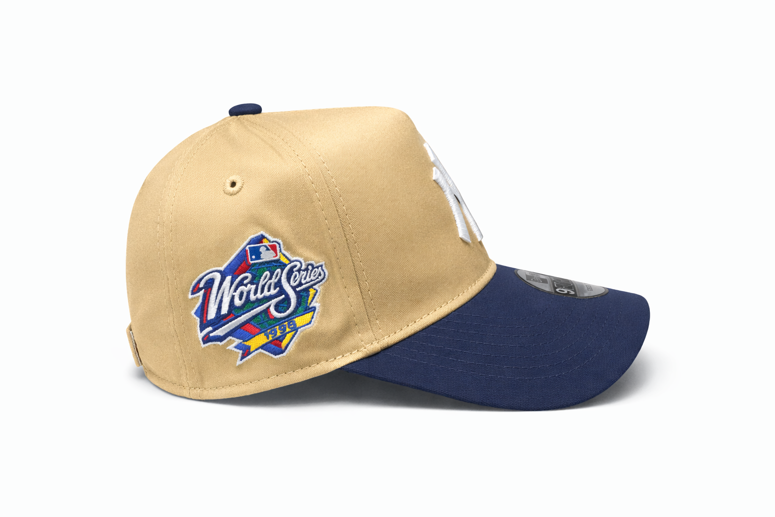 Casquette New Era 9FORTY NY Beige & Navy – World Series 1998 – Snapback Ajustable