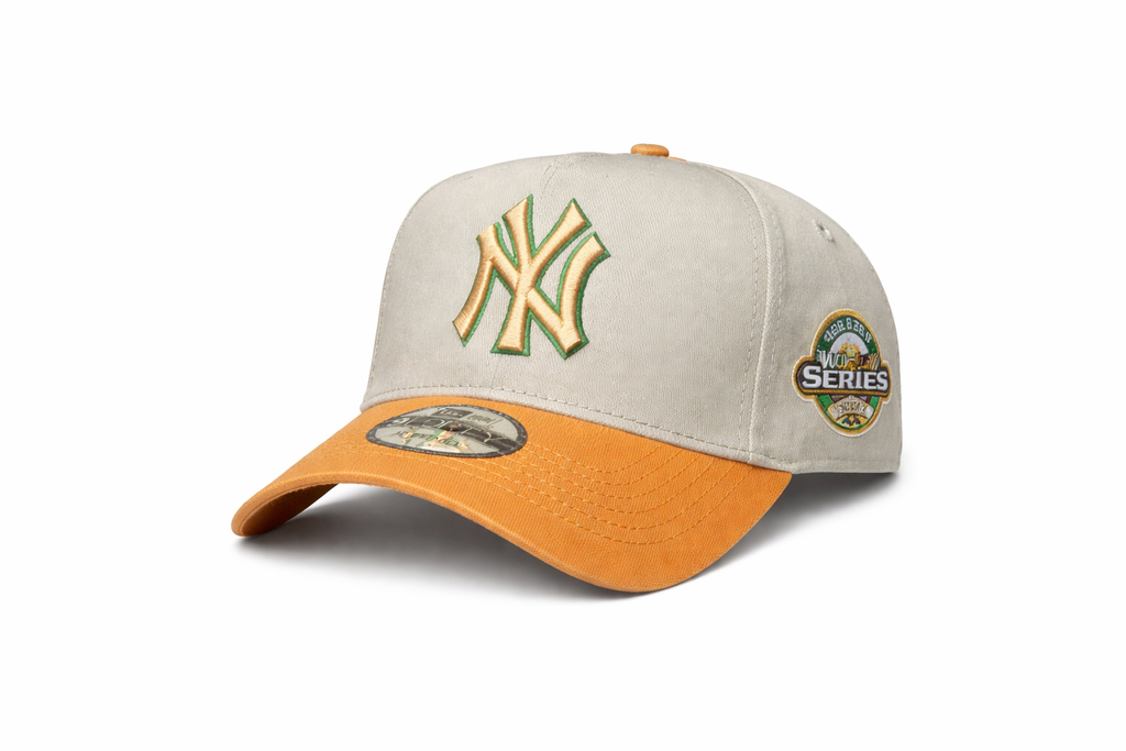 Casquette New Era 9FORTY NY Vert Olive & Orange – World Series 1998 – Snapback Ajustable