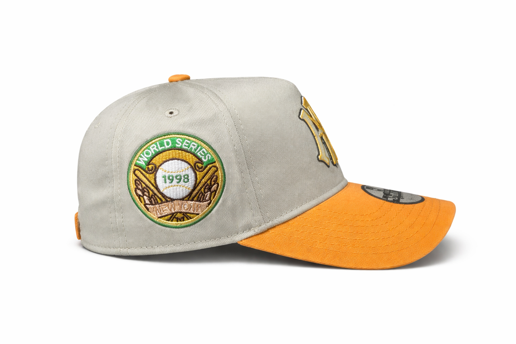 Casquette New Era 9FORTY NY Vert Olive & Orange – World Series 1998 – Snapback Ajustable