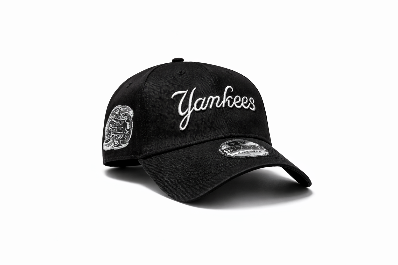 Casquette New York Yankees Black Edition – Patch Subway Series & Visière Verte