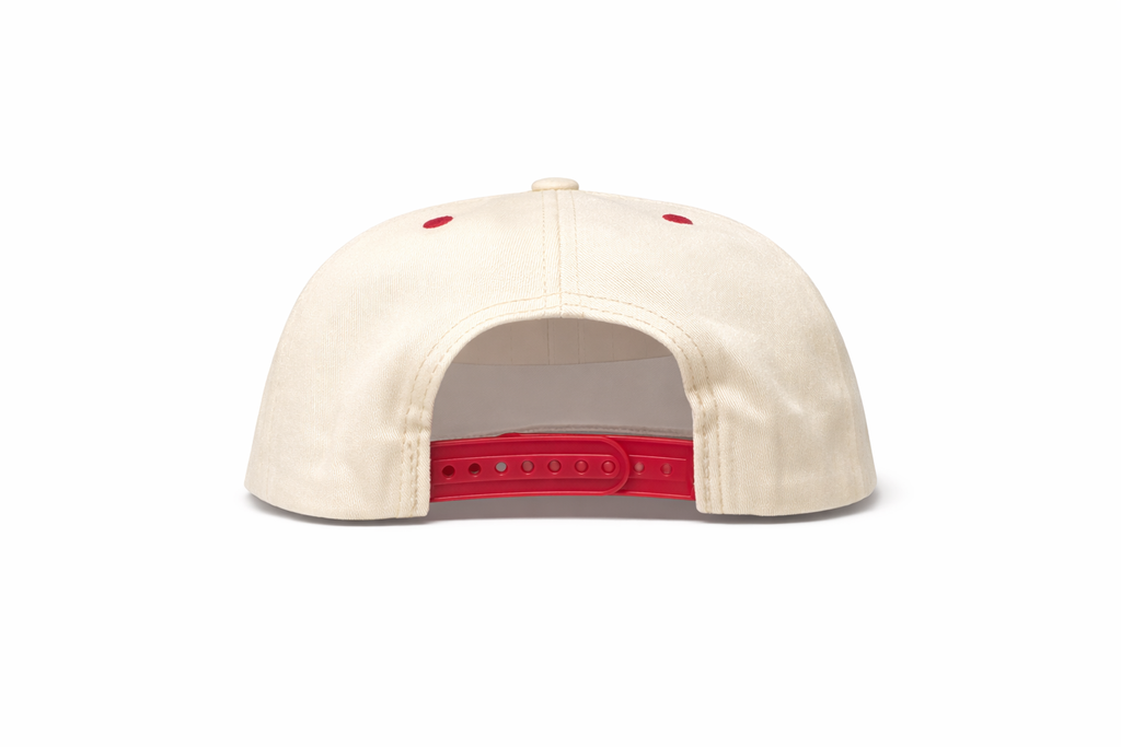 🧢 Casquette NY Crème & Rouge – Édition Subway Series Premium