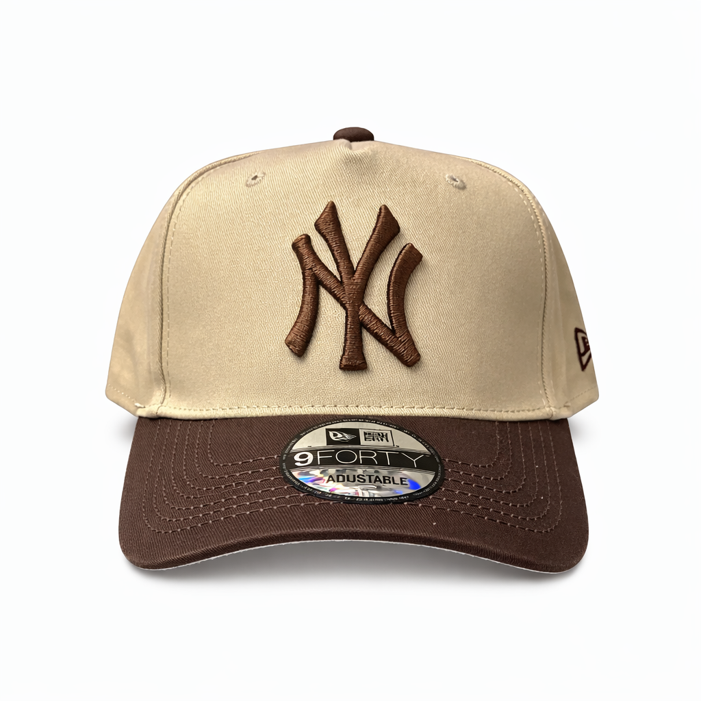 Casquette New York Beige Crème – 9FORTY Ajustable Élégance Minimaliste