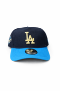Casquette LA Navy & Blue – Édition Gold Signature Snapback