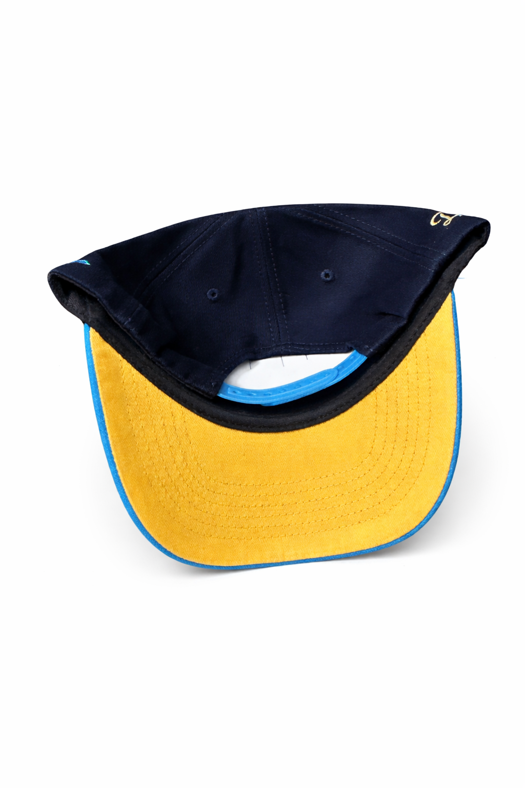 Casquette LA Navy & Blue – Édition Gold Signature Snapback