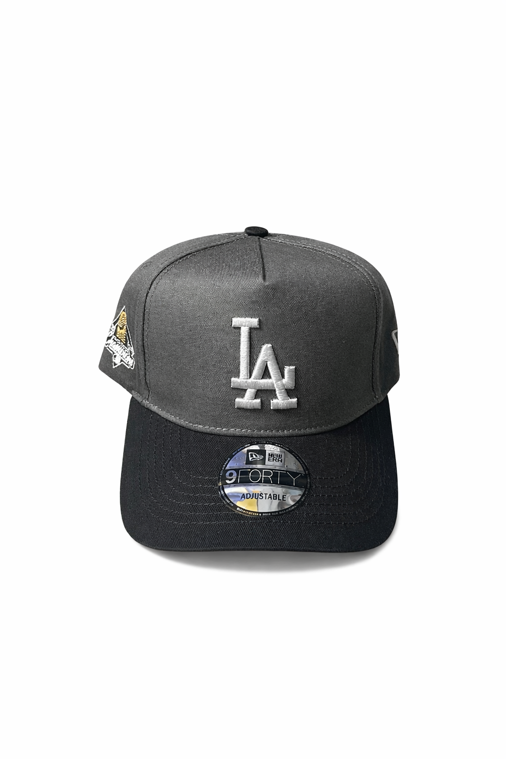 : Casquette Snapback LA – Vue Arrière Gris Premium Ajustable