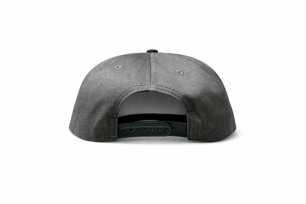 : Casquette Snapback LA – Vue Arrière Gris Premium Ajustable