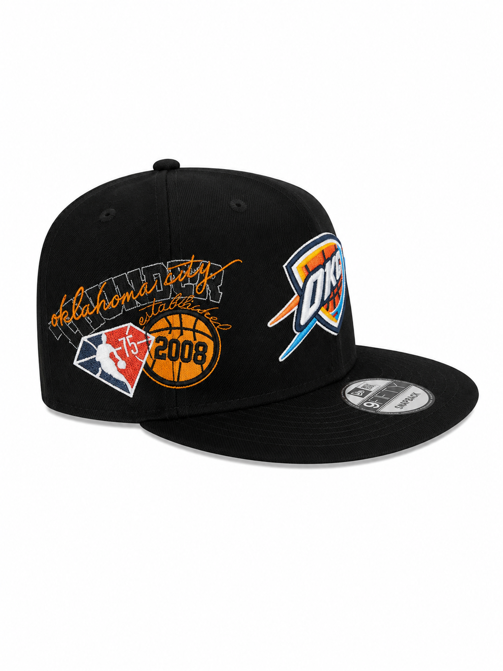 Casquette Oklahoma City Thunder 9FIFTY Snapback Noire – Édition NBA Premium