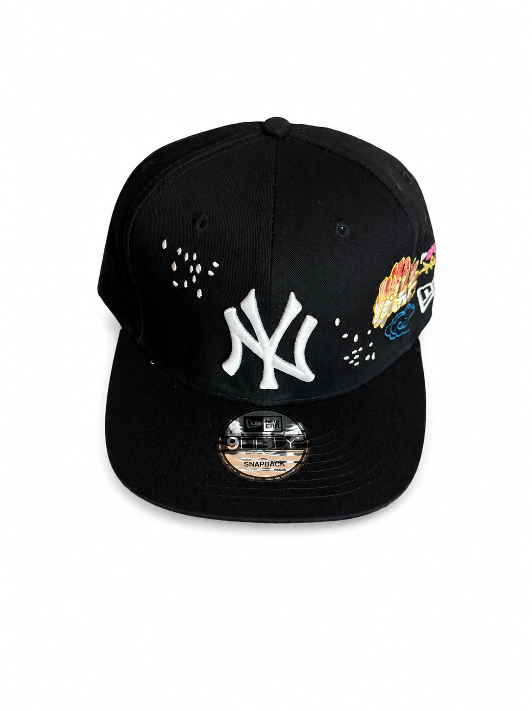 Casquette Snapback NY Floral Noire – Édition Premium Brodée