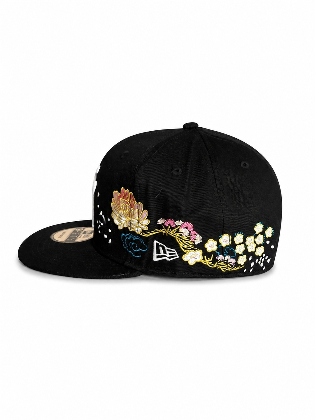 Casquette Snapback NY Floral Noire – Édition Premium Brodée
