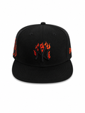 Casquette NY Black Flame – Édition Premium Noir & Rouge