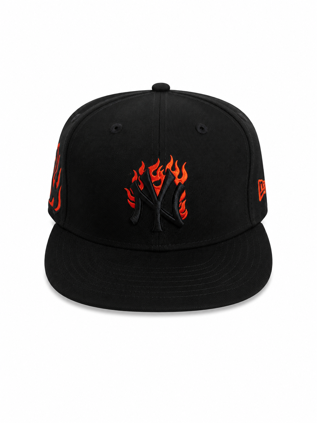 Casquette NY Black Flame – Édition Premium Noir & Rouge
