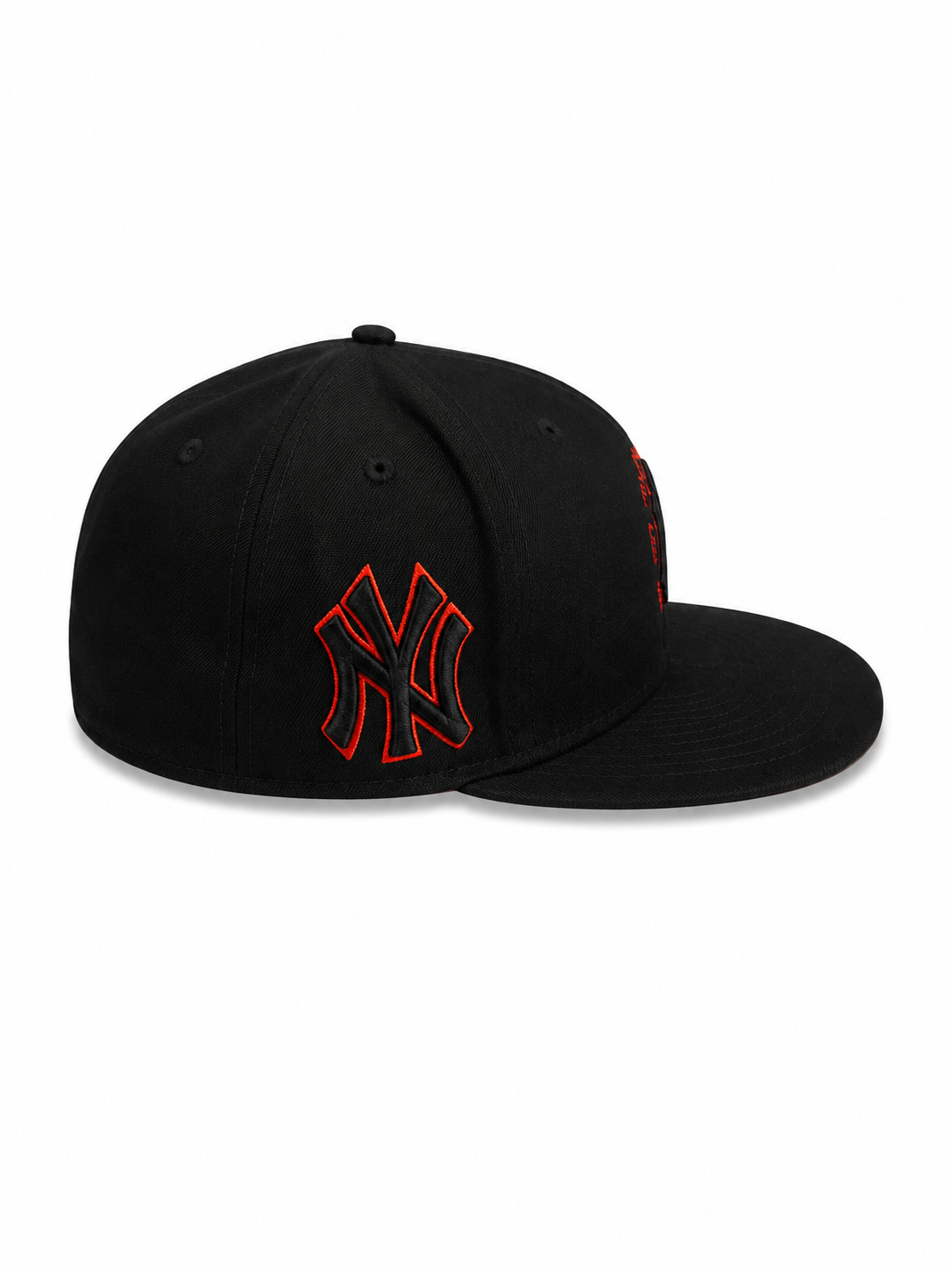 Casquette NY Black Flame – Édition Premium Noir & Rouge