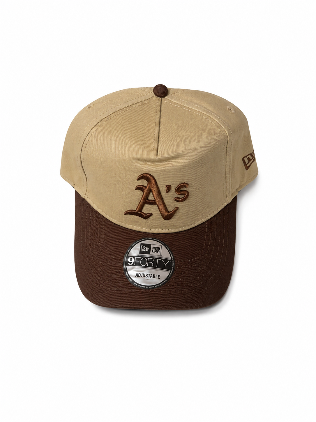 Casquette Oakland Athletics Beige & Marron New Era 9FORTY Ajustable