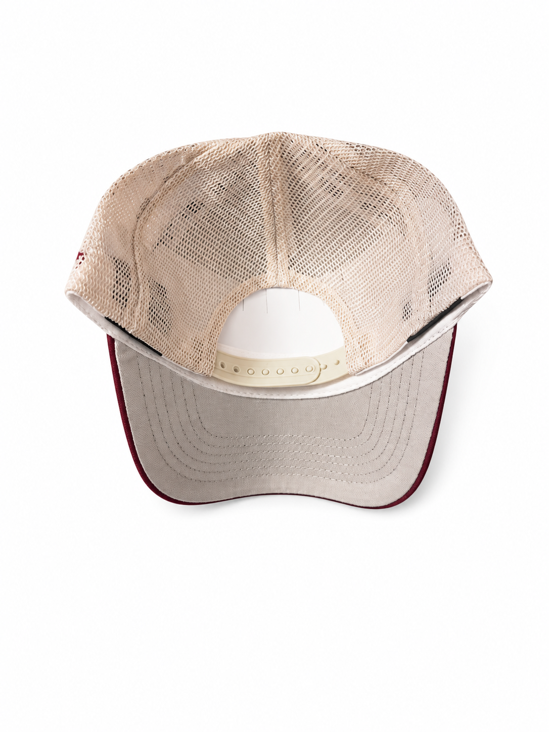 Casquette Los Angeles Dodgers Trucker Beige & Bordeaux – Ajustable