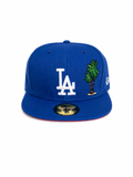 Casquette LA Palm Edition Bleue New Era 59FIFTY – Style Californien Unique 56.8cm